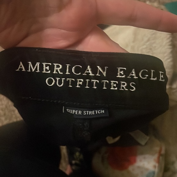 AE Black Velvet Jegging - size 12 - Picture 5 of 7